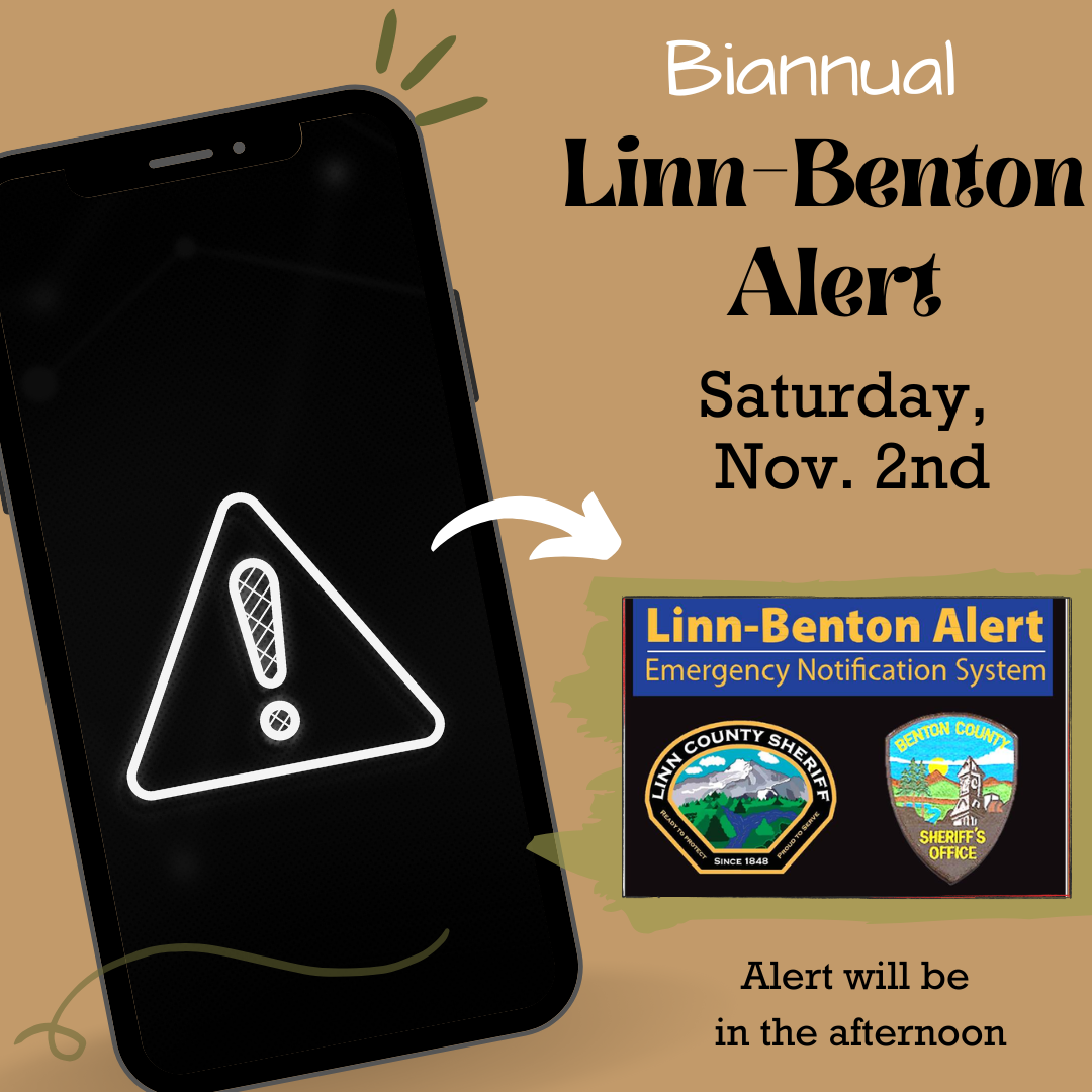 Scheduled Test of the Linn-Benton ALERT Emergency Notification System