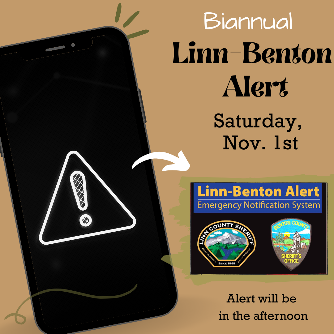 Scheduled Test of the Linn-Benton ALERT Emergency Notification System